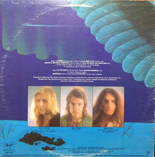 Rush : Fly By Night (LP, Album, RE)