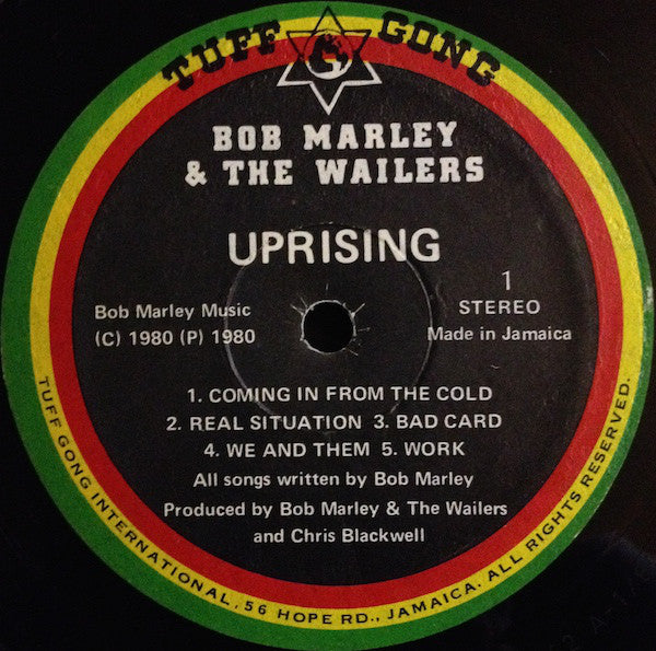 Bob Marley & The Wailers : Uprising (LP, Album)