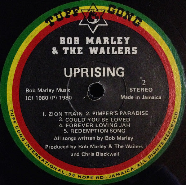 Bob Marley & The Wailers : Uprising (LP, Album)