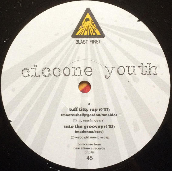 Ciccone Youth : Into The Groove(y) / Burnin' Up (12", Single)