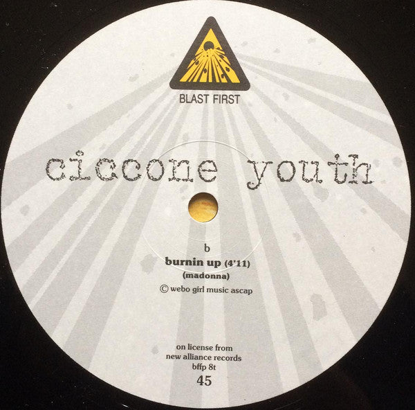 Ciccone Youth : Into The Groove(y) / Burnin' Up (12", Single)
