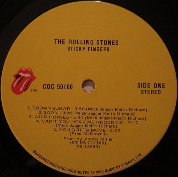The Rolling Stones : Sticky Fingers (LP, Album, RE, Zip)