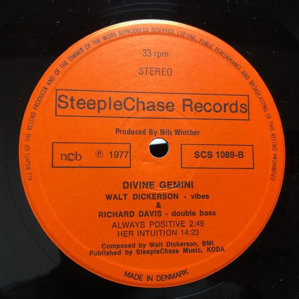Walt Dickerson & Richard Davis (2) : Divine Gemini (LP, Album)