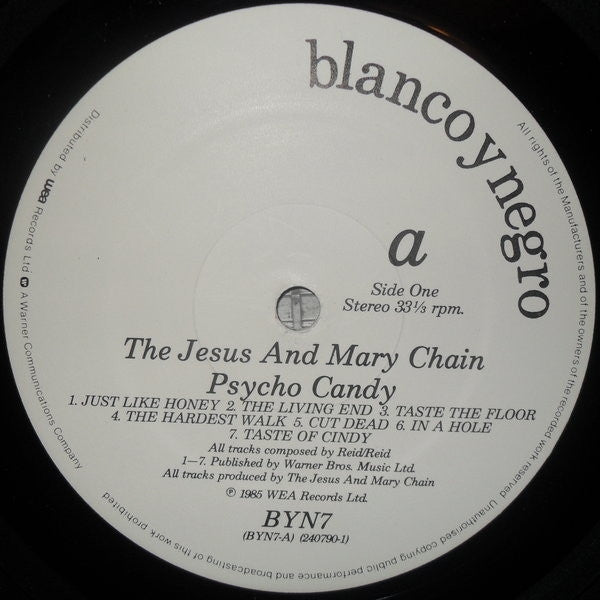 The Jesus And Mary Chain : Psychocandy (LP, Album)