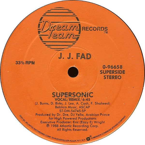 J.J. Fad : Supersonic (12")