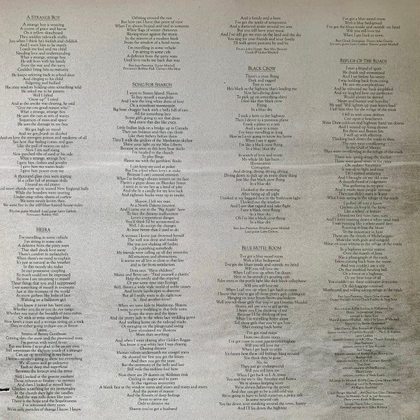Joni Mitchell : Hejira (LP, Album, SP )