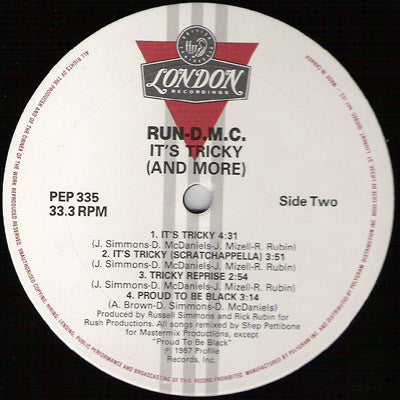 Run-DMC : It's Tricky (And More) (12", EP)