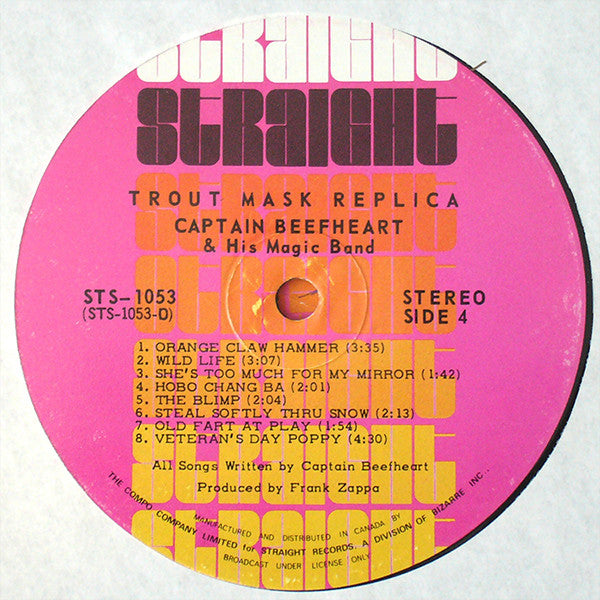 Captain Beefheart & The Magic Band : Trout Mask Replica (2xLP, Album, Gat)