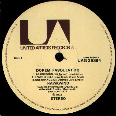Hawkwind : Doremi Fasol Latido (LP, Album, RE)