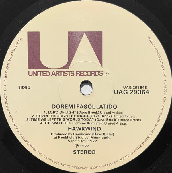 Hawkwind : Doremi Fasol Latido (LP, Album, RE)