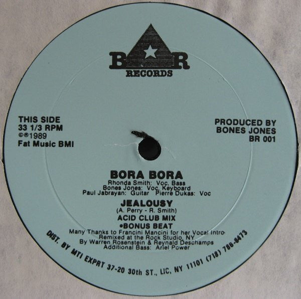 Bora Bora (3) : Jealousy (12")
