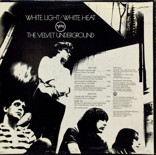 The Velvet Underground : White Light/White Heat (LP, Album, Eas)