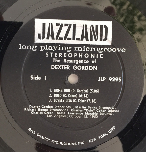 Dexter Gordon : The Resurgence Of Dexter Gordon (LP)