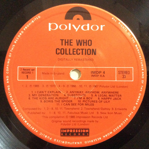 The Who : Collection (2xLP, Comp, RM)