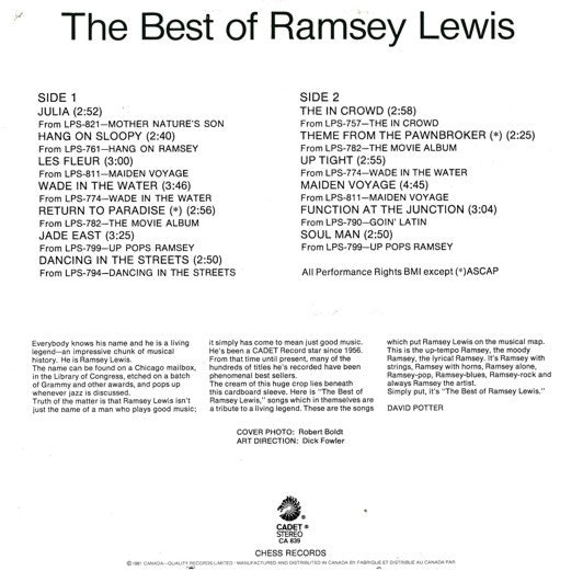 Ramsey Lewis : The Best Of Ramsey Lewis (LP, Comp, RE)