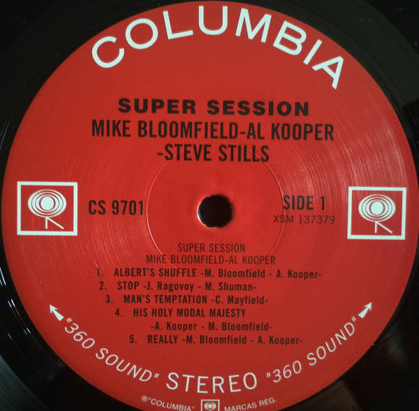 Mike Bloomfield / Al Kooper / Stephen Stills : Super Session (LP, Album, RE, RM, 180)