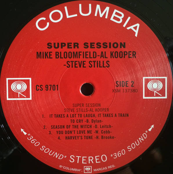 Mike Bloomfield / Al Kooper / Stephen Stills : Super Session (LP, Album, RE, RM, 180)
