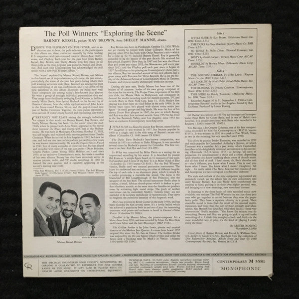 The Poll Winners : The Poll Winners Exploring The Scene (LP, Album, Mono)