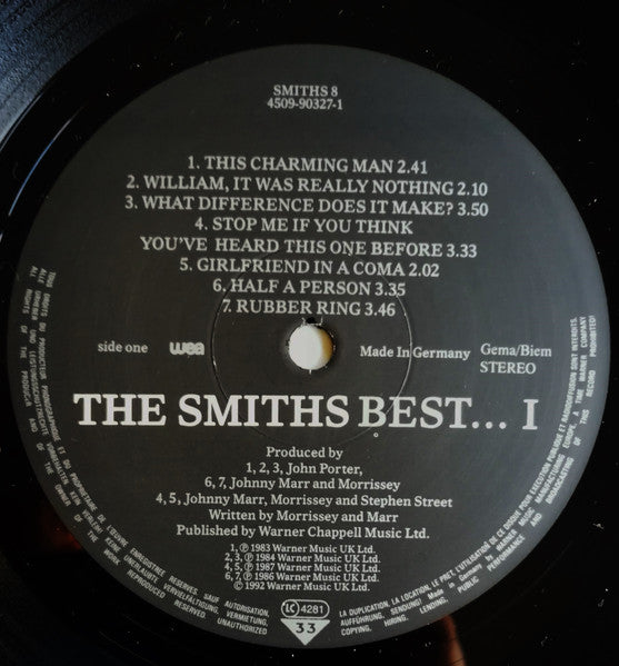 The Smiths : Best... I (LP, Comp)