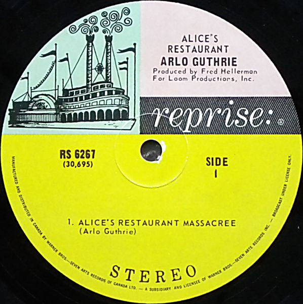 Arlo Guthrie : Alice's Restaurant (LP, Album)