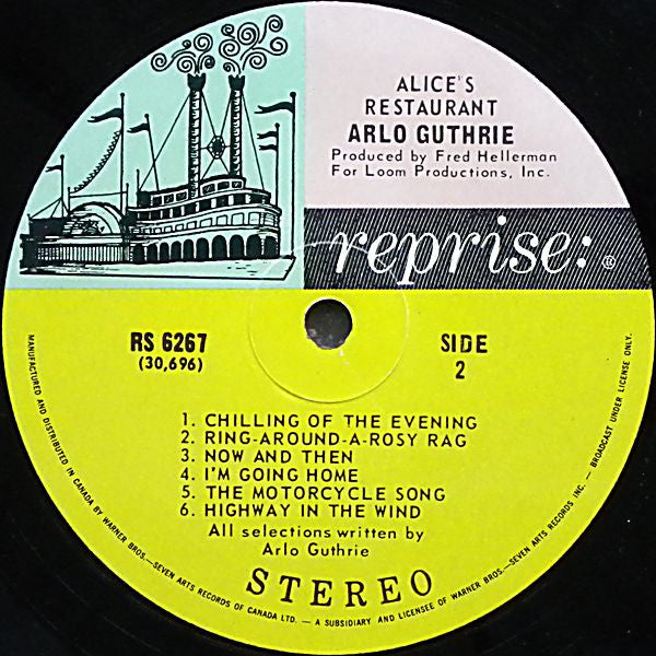 Arlo Guthrie : Alice's Restaurant (LP, Album)