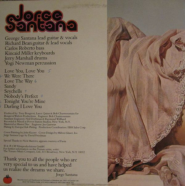 Jorge Santana : Jorge Santana (LP, Album)