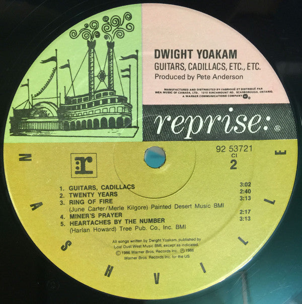 Dwight Yoakam : Guitars, Cadillacs, Etc., Etc. (LP, Album)