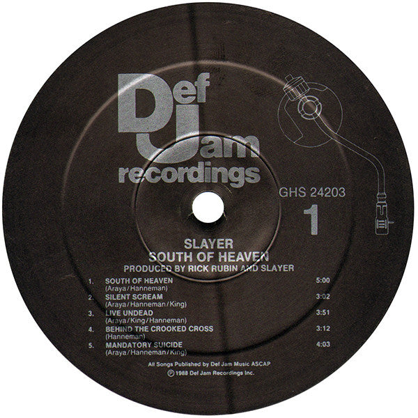 Slayer : South Of Heaven (LP, Album, Spe)