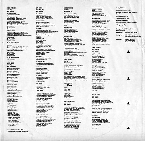 Slayer : South Of Heaven (LP, Album, Spe)