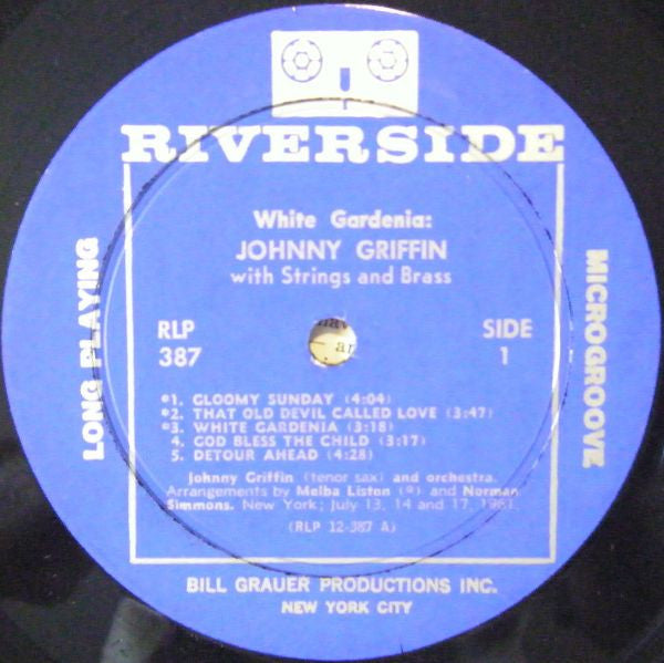 Johnny Griffin : White Gardenia (LP, Album, Mono)