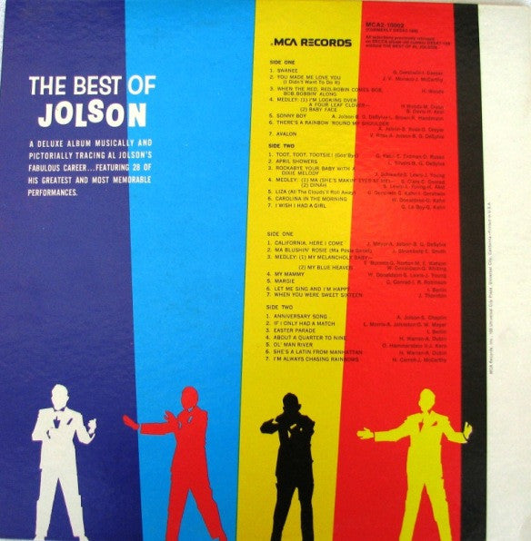 Al Jolson : The Best Of Al Jolson (2xLP, Comp, Gat)