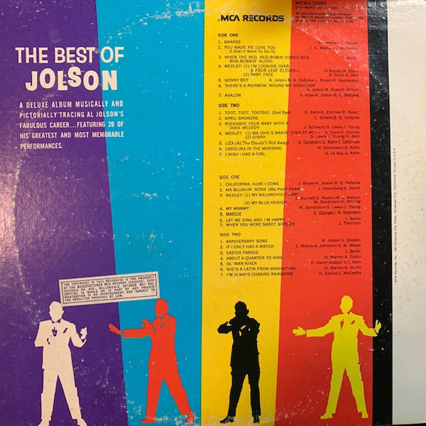 Al Jolson : The Best Of Al Jolson (2xLP, Comp, Gat)