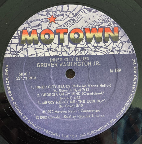 Grover Washington, Jr. : Inner City Blues (LP, Album, RE)