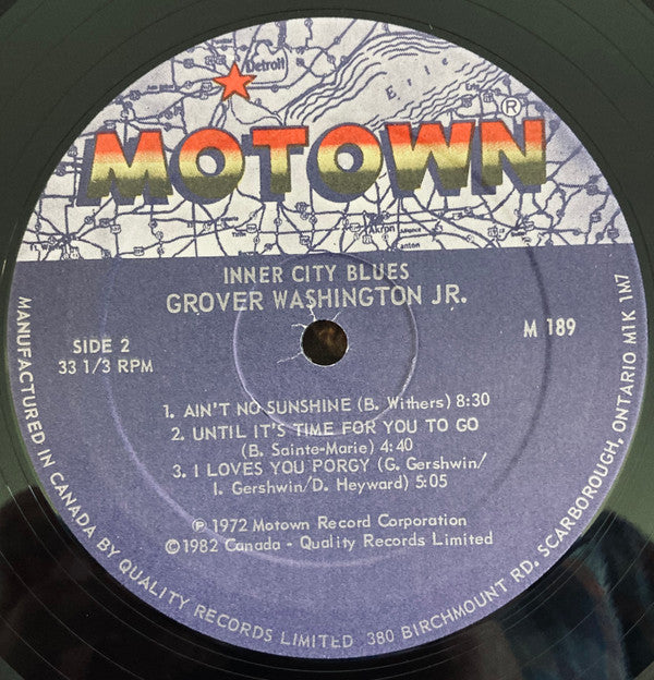 Grover Washington, Jr. : Inner City Blues (LP, Album, RE)