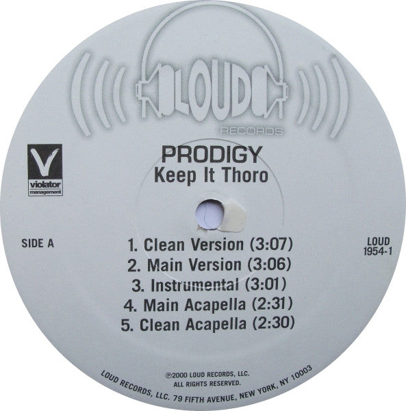 Prodigy : Keep It Thoro (12")