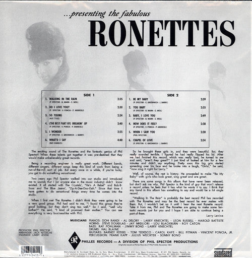 The Ronettes : ...Presenting The Fabulous Ronettes Featuring Veronica (LP, Album, Mono, RE, RM)