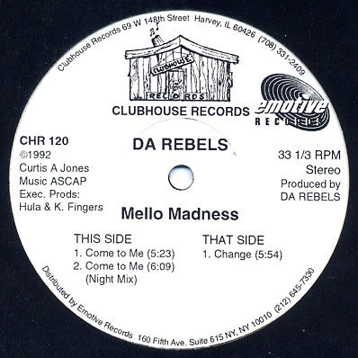 DA Rebels : Mello Madness (12")