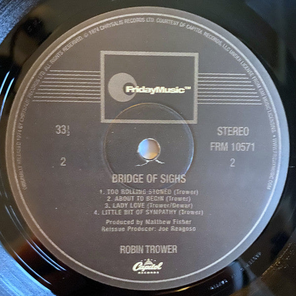 Robin Trower : Bridge Of Sighs (LP, Album, RE, RM, 180)