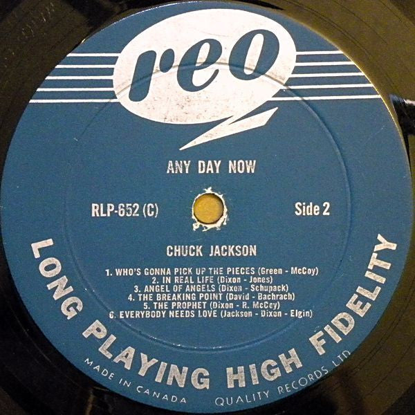 Chuck Jackson : Any Day Now (LP, Album, Mono)