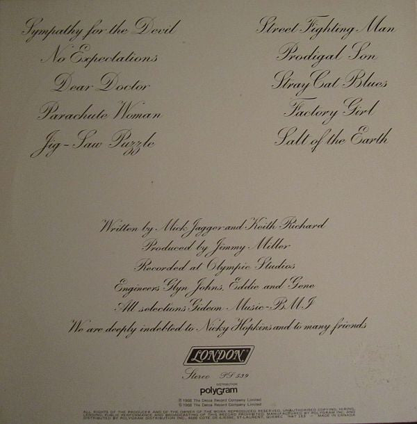 The Rolling Stones : Beggars Banquet (LP, Album, RE, Gat)