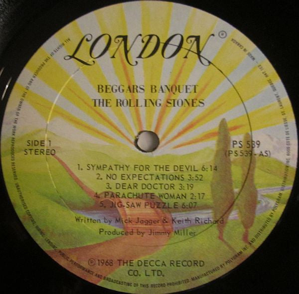 The Rolling Stones : Beggars Banquet (LP, Album, RE, Gat)