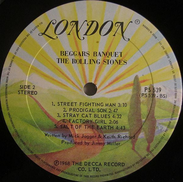 The Rolling Stones : Beggars Banquet (LP, Album, RE, Gat)