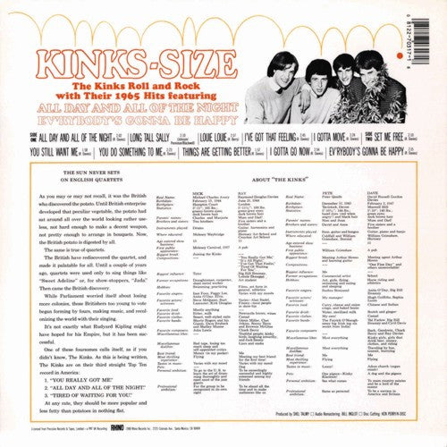 The Kinks : Kinks-Size (LP, Album, RE, RM)