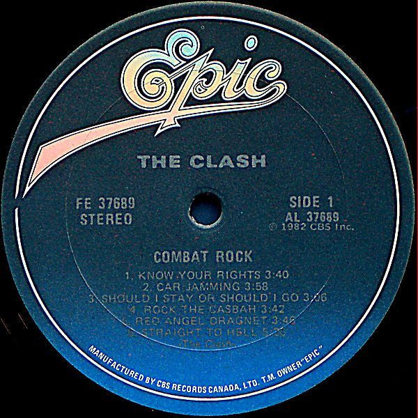 The Clash : Combat Rock (LP, Album, Don)