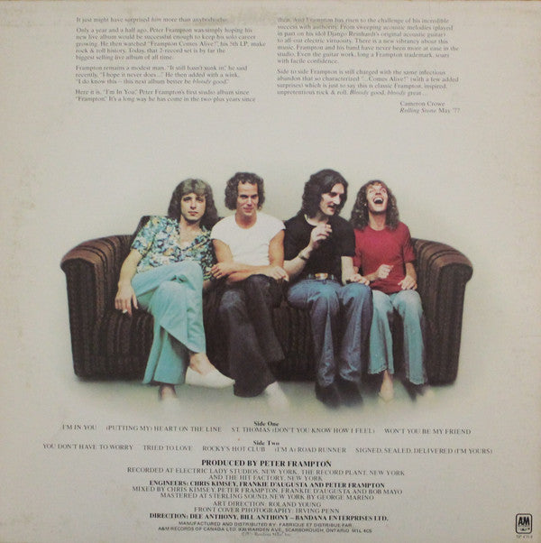 Peter Frampton : I'm In You (LP, Album)