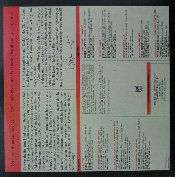 Peter Frampton : I'm In You (LP, Album)