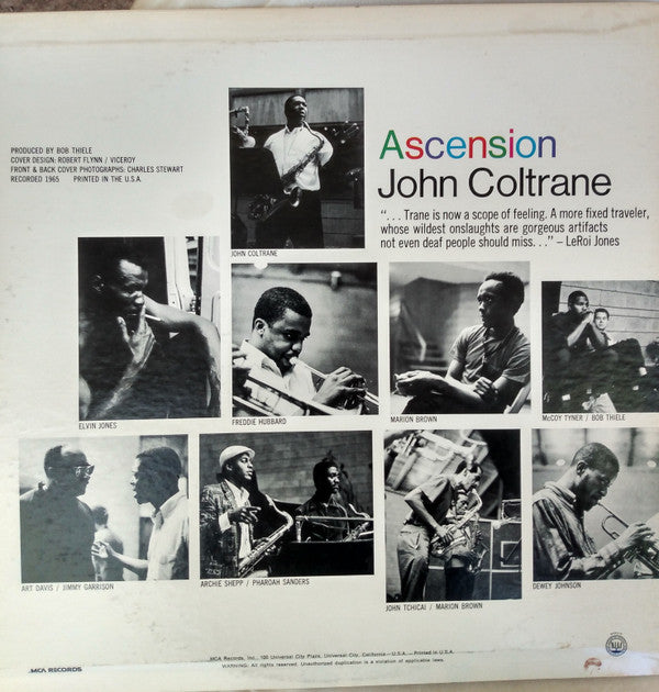 John Coltrane : Ascension (Edition II) (LP, Album, RE)