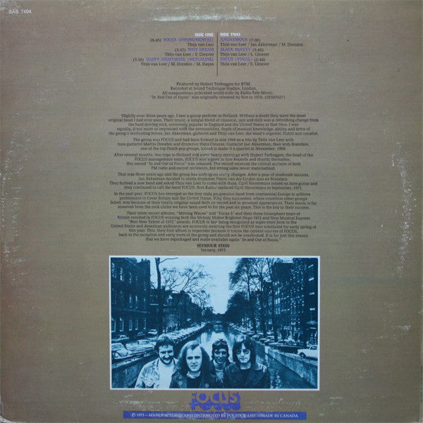 Focus (2) : In And Out Of Focus (LP, Album, RE)