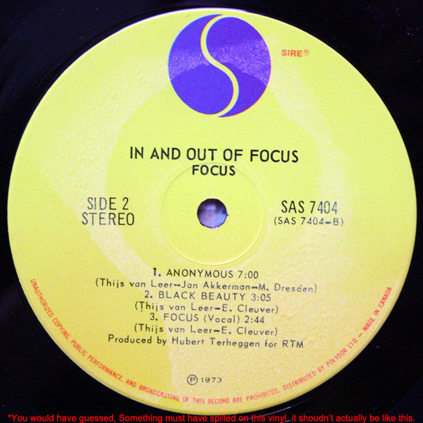 Focus (2) : In And Out Of Focus (LP, Album, RE)