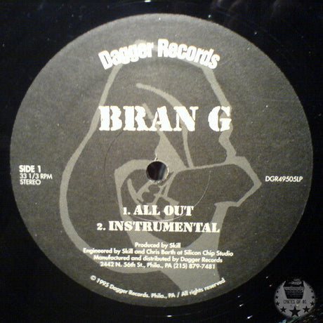 Bran G : All Out / Knockout Blow (12")